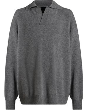Roberto Collina Sweater Merino Wool, Cashmere - Gray