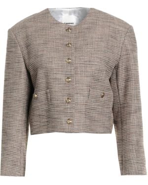 Sandro Jacket Viscose, Polyester, Elastane - Grey