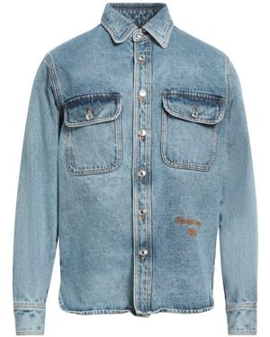 MSGM Denim Shirt Organic Cotton - Blue