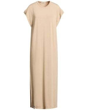 hinnominate Midi Dress Rayon, Polyester, Elastane - Natural