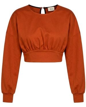 Akep Rust Top Viscose, Polyamide, Elastane - Orange