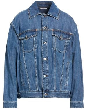 Valentino Garavani Denim Outerwear Lyocell, Cotton, Calfskin - Blue