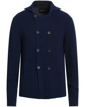 Roberto Collina Midnight Cardigan Cotton - Blue