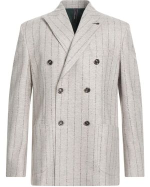 Paoloni Light Blazer Virgin Wool, Cashmere, Polyamide - Grey