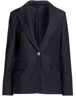 Peserico Midnight Blazer Virgin Wool - Blue