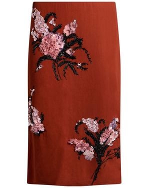 DES_PHEMMES Midi Skirt Polyester - Red