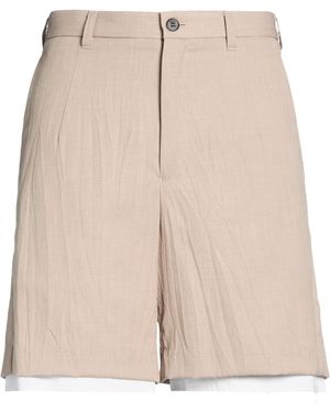 Ambush Shorts & Bermuda Shorts Polyester, Wool - Natural