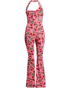 Kontatto Fuchsia Jumpsuit Polyester, Elastane - Red