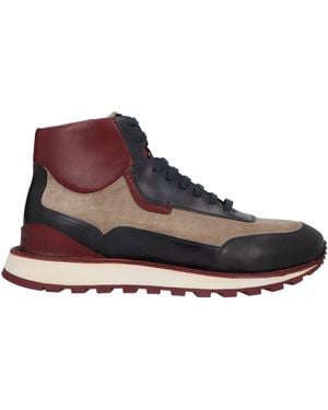 Testoni Burgundy Sneakers Leather - Brown