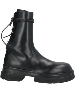 Ann Demeulemeester Boot Leather - Black