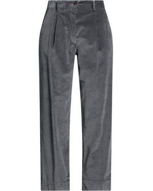 White Sand Charcoal Trousers Cotton, Modal, Elastane - Grey