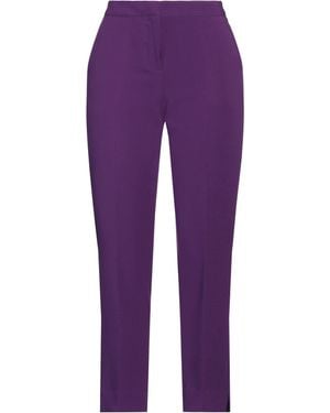 Camicettasnob Trousers Polyester, Rayon, Elastane - Purple