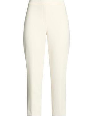Theory Trousers Triacetate, Polyester - White