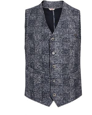Bob Tailored Vest Virgin Wool, Polyester, Silk - Gray