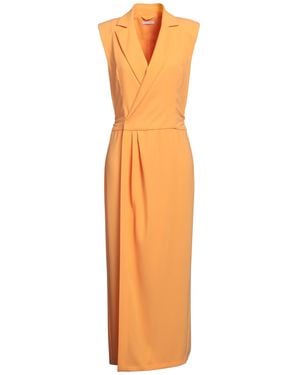 Patrizia Pepe Maxi Dress Polyester, Elastane - Orange