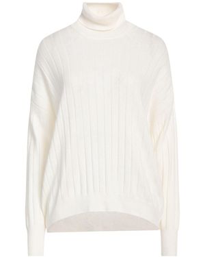 Gran Sasso Turtleneck Virgin Wool, Viscose, Cashmere - White
