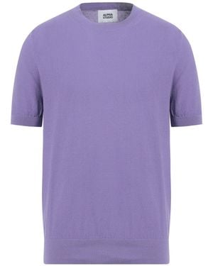 Alpha Studio Jumper Cotton - Purple