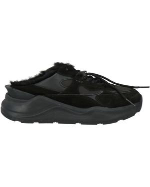 Date Trainers Leather, Nylon - Black