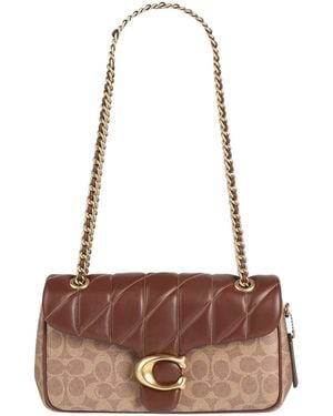 COACH Shoulder Bag Leather - Brown