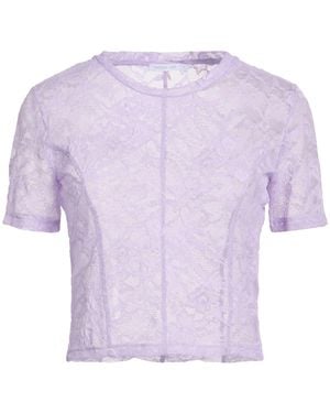Patrizia Pepe Top Polyamide, Elastane, Cotton - Purple
