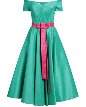 ATELIER LEGORA Midi Dress Viscose, Nylon, Polyester, Elastane - Green