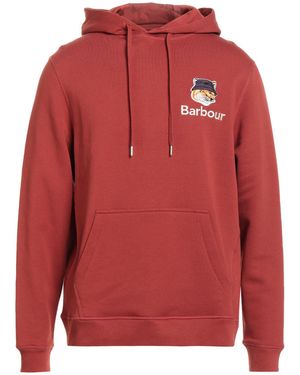 Barbour Brick Sweatshirt Cotton - Red
