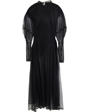 M ESSENTIAL Midi Dress Nylon, Cotton, Polyester - Black