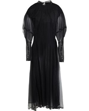 M ESSENTIAL Midi Dress Nylon, Cotton, Polyester - Black