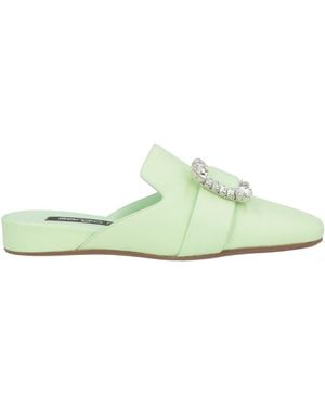 Sergio Rossi Light Mules & Clogs Leather - Green