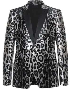 Dolce & Gabbana Blazer Polyester, Metallic Polyester, Silk - Black