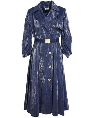 Elisabetta Franchi Overcoats & Trench Coats - Blue