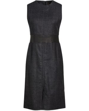 Moorer Midi Dress Wool, Polyester, Cotton, Polyamide, Cashmere - Black