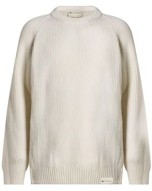 Caterpillar Jumper Acrylic, Wool - White