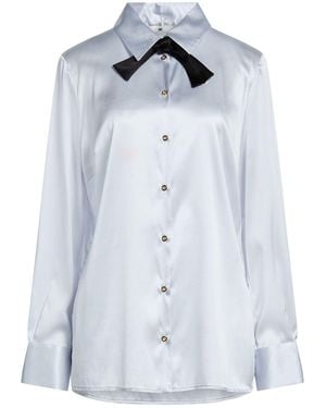 Elisabetta Franchi Sky Shirt Silk, Elastane - Blue
