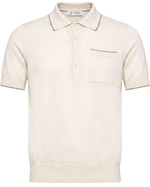 Brunello Cucinelli Polo Shirt Cotton - Natural