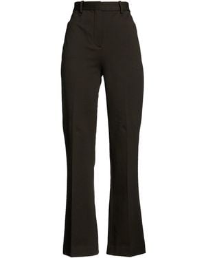 Circolo 1901 Dark Pants Cotton, Elastane - Black