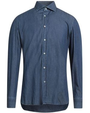 Luigi Borrelli Napoli Jeanshemd - Blau