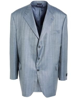 Tombolini Blazer Wool, Silk, Linen - Blue