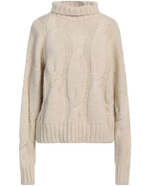 Jijil Ivory Turtleneck Polyacrylic, Viscose, Wool, Alpaca Wool - Natural