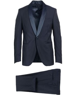Tombolini Midnight Suit Virgin Wool, Mohair Wool - Blue