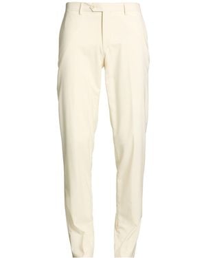 Lardini Ivory Pants Wool, Silk - Natural
