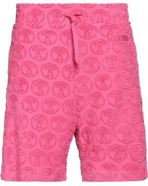 Moschino Fuchsia Shorts & Bermuda Shorts Cotton, Polyester - Pink