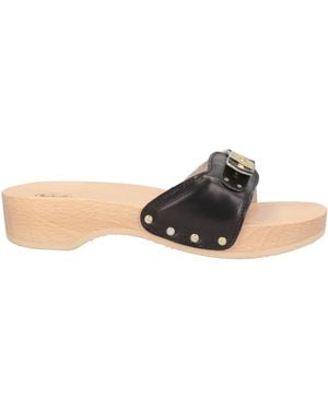 Scholl Sandals Synthetic Material - Black