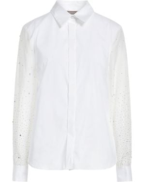 Peserico Shirt Cotton, Polyamide, Elastane, Silk - White