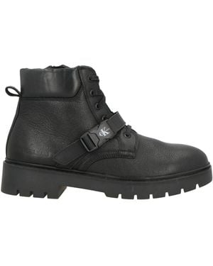 Calvin Klein Ankle Boots Leather - Black