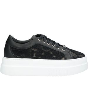 Baldinini Trainers Leather, Textile Fibres - Black