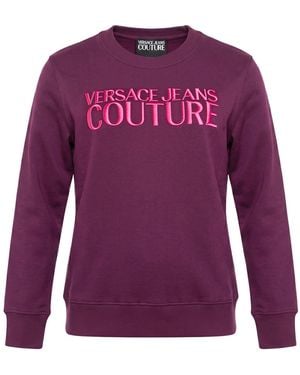 Versace Jeans Couture Sweatshirt Cotton, Elastane - Purple