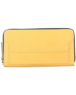 Marni Marigold Wallet Cow Leather - Yellow