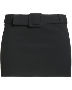 SIMONA CORSELLINI Mini Skirt Polyester, Viscose, Cotton, Elastane - Black
