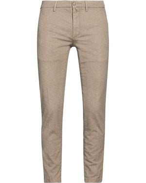 Siviglia Taupe Trousers Cotton, Polyester, Elastane - Natural